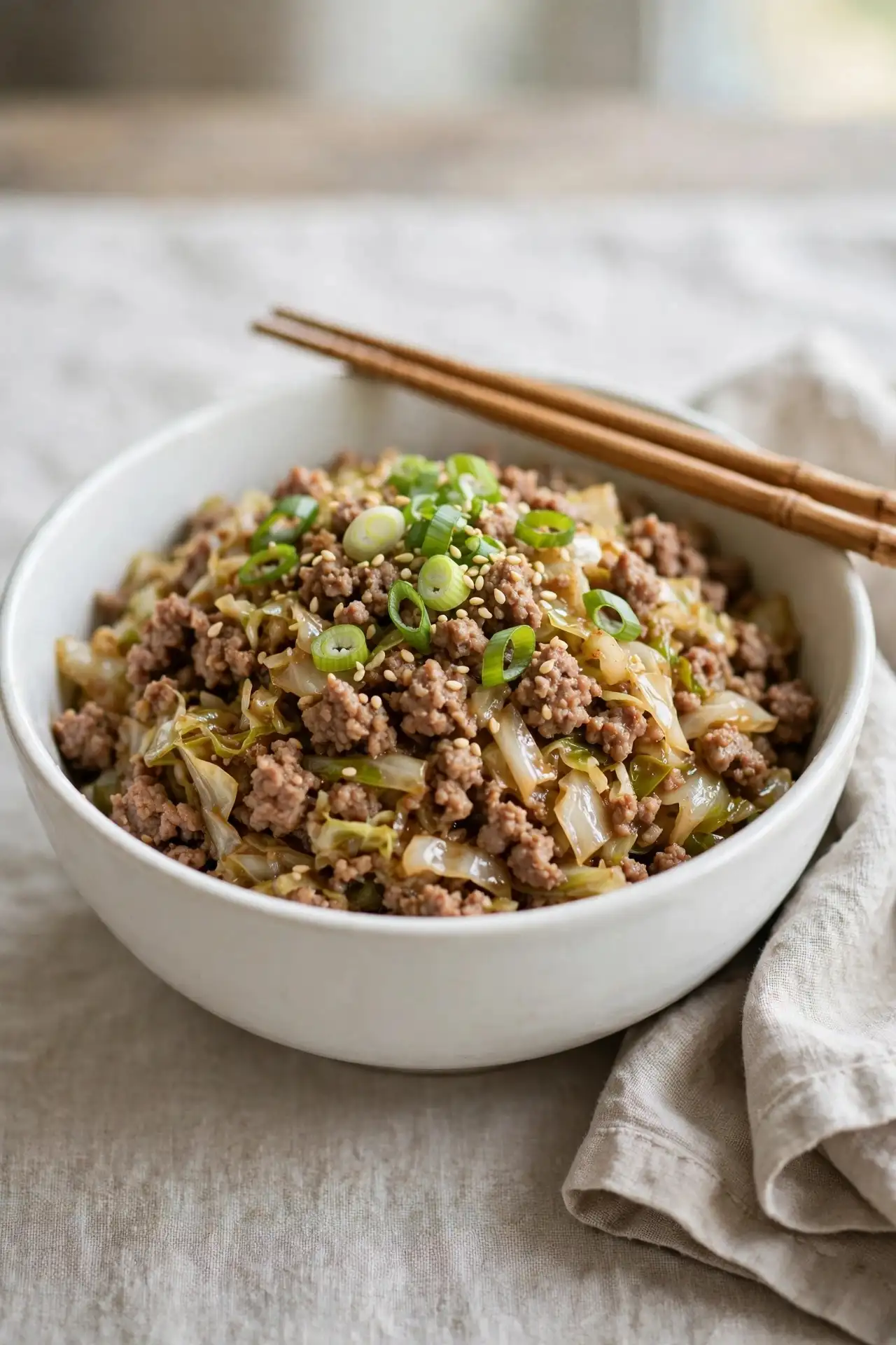 Egg Roll In a Bowl 6 egg roll in a bowl recipe plated