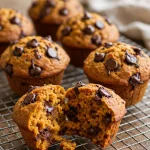 fall recipes pumpkin chocolate chip muffins