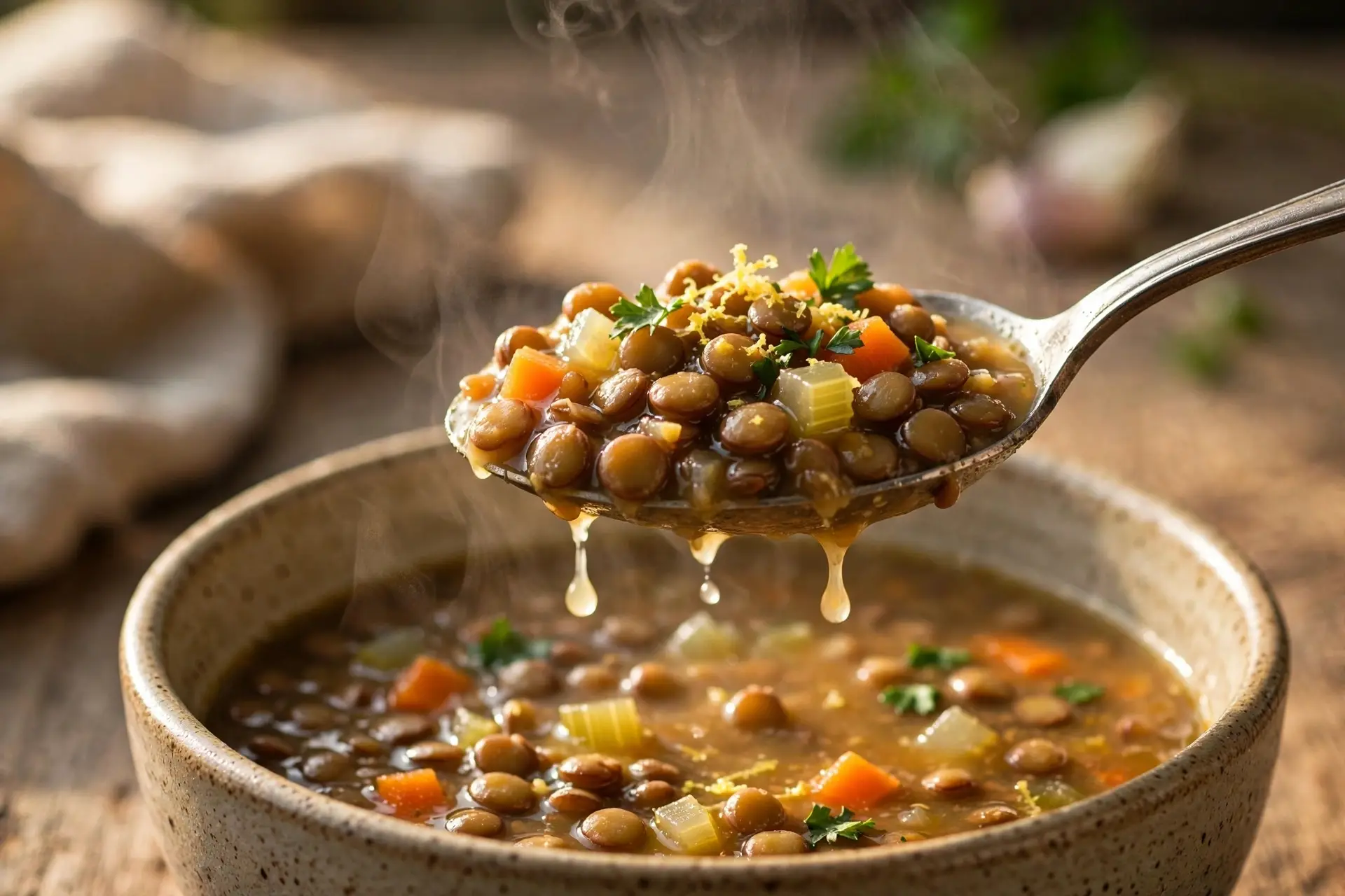The Best Lentil Soup 6 lentil soup recipe final bowl