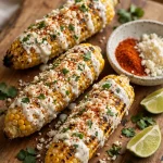 mexican street corn plated